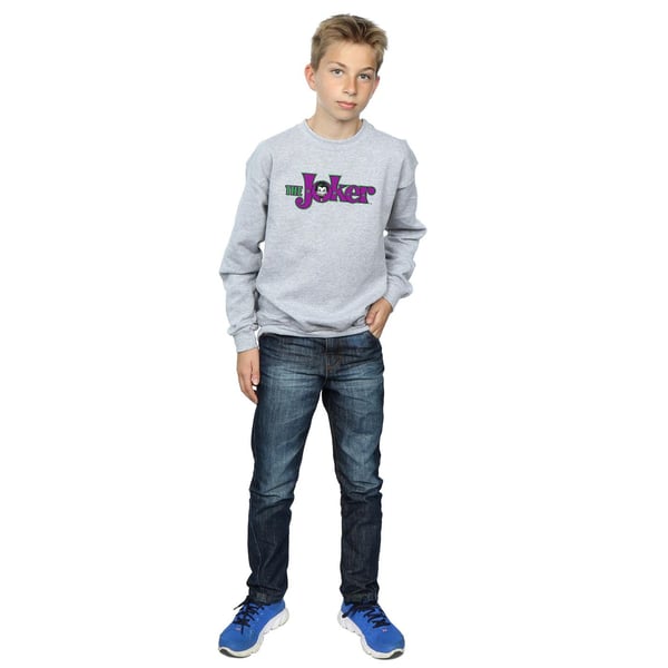 DC Comics Boys The Joker Text Logo Sweatshirt
