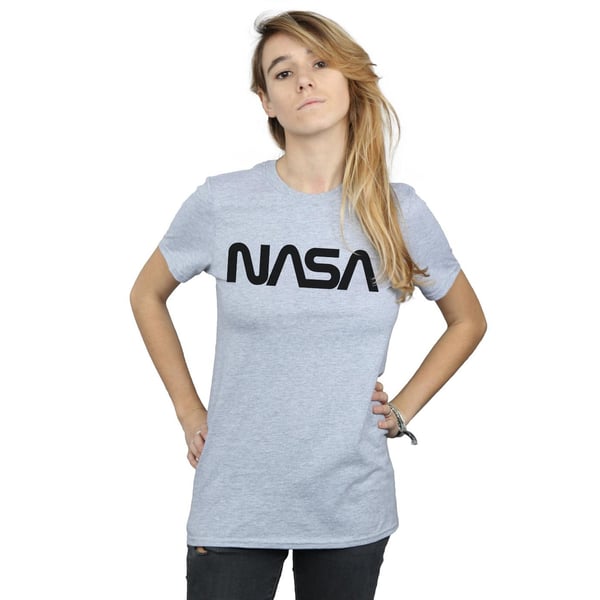 NASA Womens/Ladies Modern Logo Boyfriend T-Shirt
