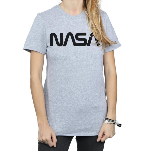 NASA Womens/Ladies Modern Logo Boyfriend T-Shirt