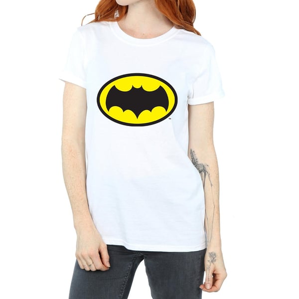 DC Comics Womens/Ladies Batman TV Series Logo Cotton Boyfriend T-Shirt
