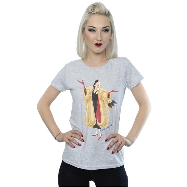 Disney Womens/Ladies Classic Cruella De Vil Cotton T-Shirt