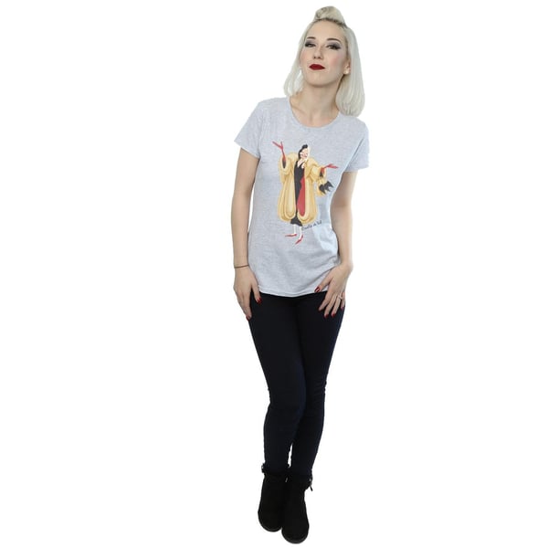 Disney Womens/Ladies Classic Cruella De Vil Cotton T-Shirt