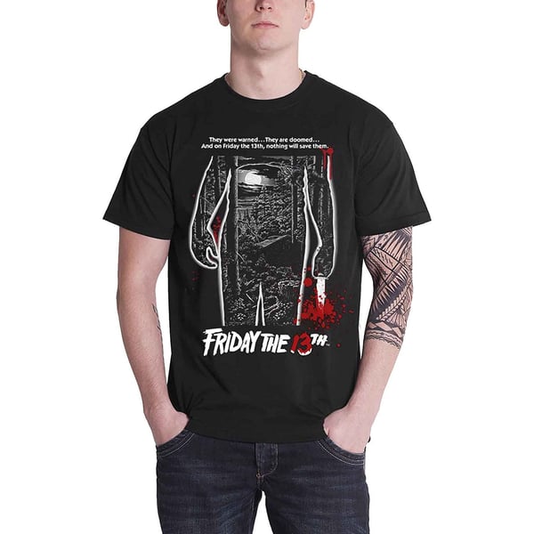 Friday The 13th Unisex Adult Bloody Poster T-Shirt