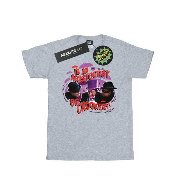 DC Comics Dam/Dam Batman TV-serie Pingvinen Aristokrat Bomull Boyfriend T-shirt