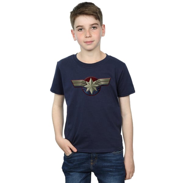 Marvel Boys Captain Marvel -rintatunnus T-paita
