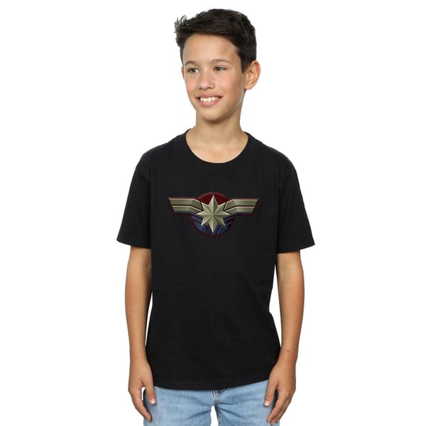 Marvel Boys Captain Marvel -rintatunnus T-paita