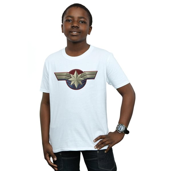 Marvel Boys Captain Marvel -rintatunnus T-paita