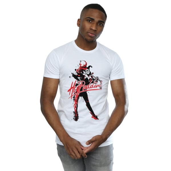 DC Comics Mens Harley Quinn Hi Puddin T-Shirt
