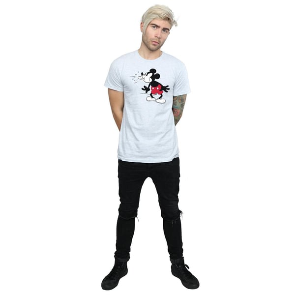 Disney Mens Mickey Mouse Tongue T-Shirt