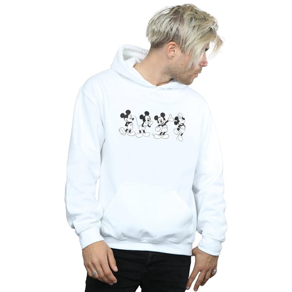 Disney Mens Mickey Mouse Four Emotions Hoodie