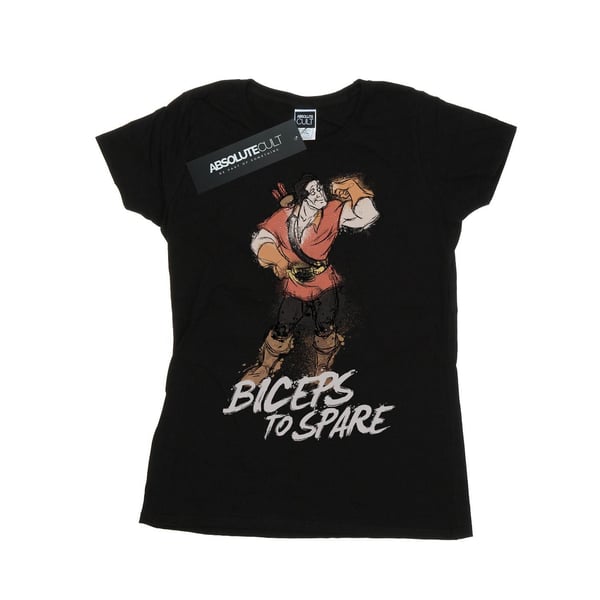Disney Naiset/Naiset Kaunotar ja Hirviö Gaston Biceps To Spare Puuvillainen T-paita