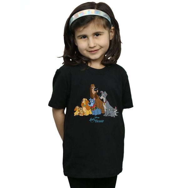 Disney Girls Lady And The Tramp Classic Group Cotton T-Shirt