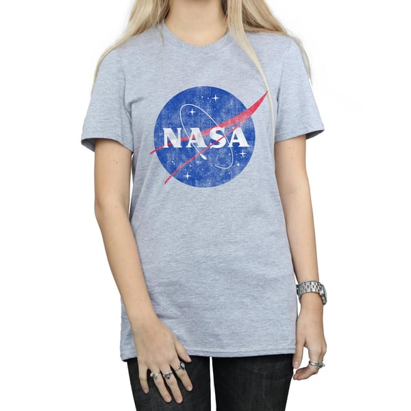 NASA Womens/Ladies Classic Insignia Logo Boyfriend T-Shirt