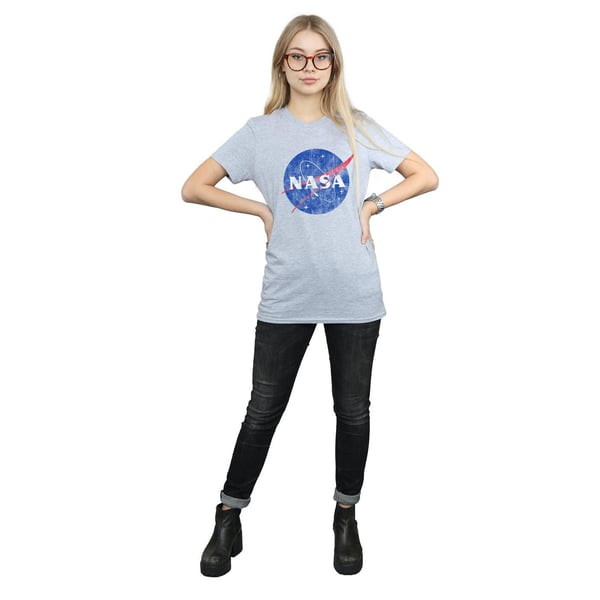NASA Womens/Ladies Classic Insignia Logo Boyfriend T-Shirt
