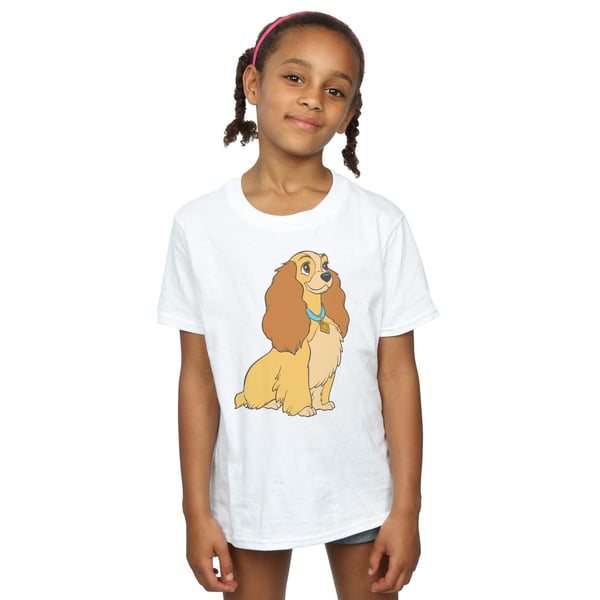 Disney Girls Lady And The Tramp Lady Spaghetti Heart Cotton T-Shirt