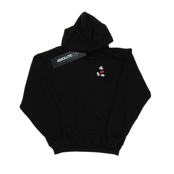 Disney Mens Mickey Mouse Kickin Retro Chest Hoodie