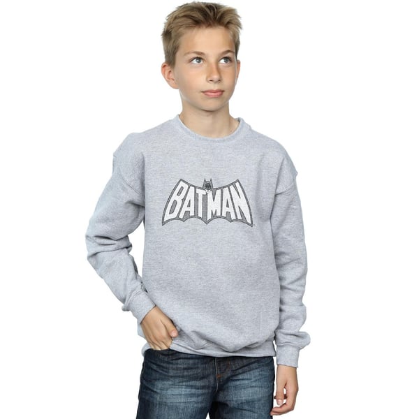 DC Comics Boys Batman Retro Crackle Logo Sweatshirt
