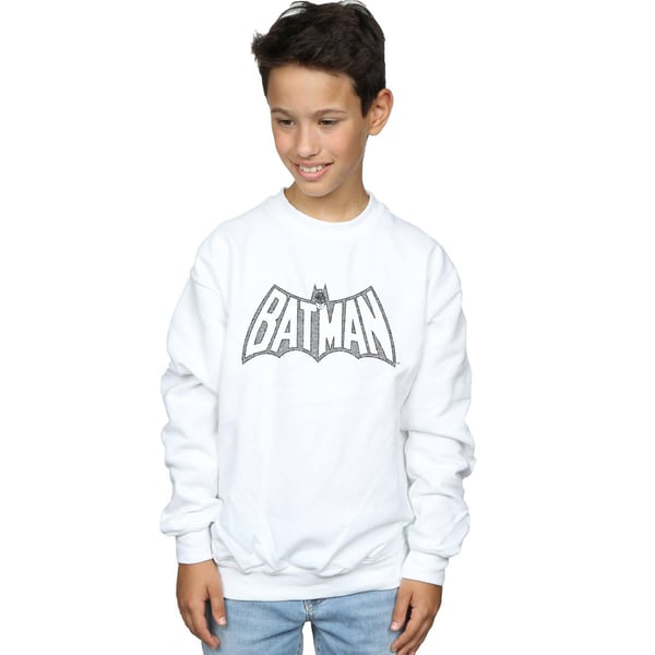DC Comics Boys Batman Retro Crackle Logo Sweatshirt