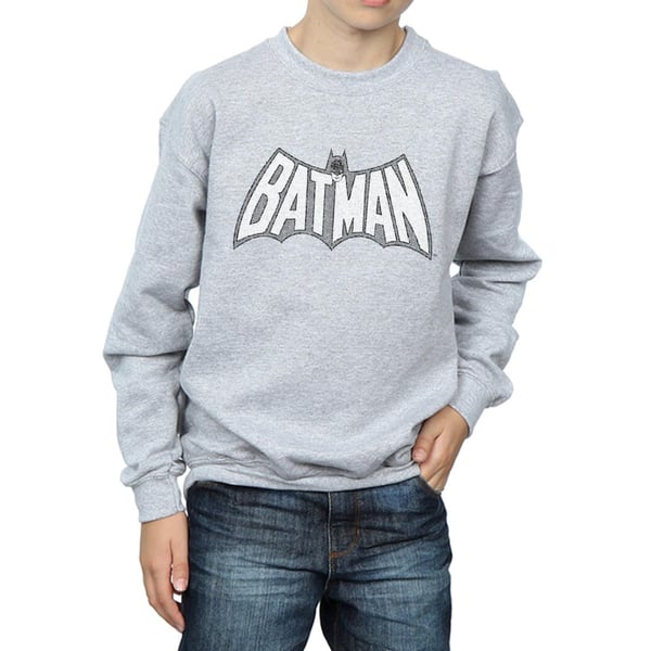 DC Comics Boys Batman Retro Crackle Logo Sweatshirt