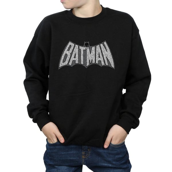 DC Comics Boys Batman Retro Crackle Logo Sweatshirt