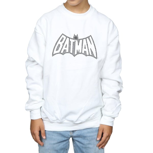 DC Comics Boys Batman Retro Crackle Logo Sweatshirt