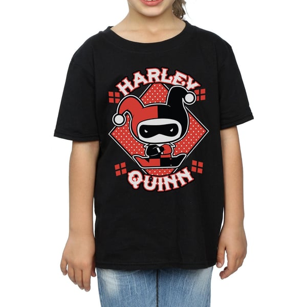 Harley Quinn Girls Chibi Cotton T-Shirt