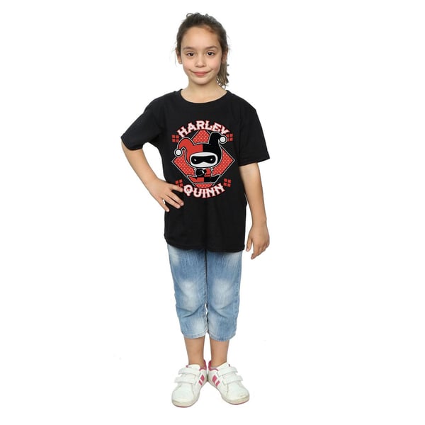 Harley Quinn Girls Chibi Cotton T-Shirt