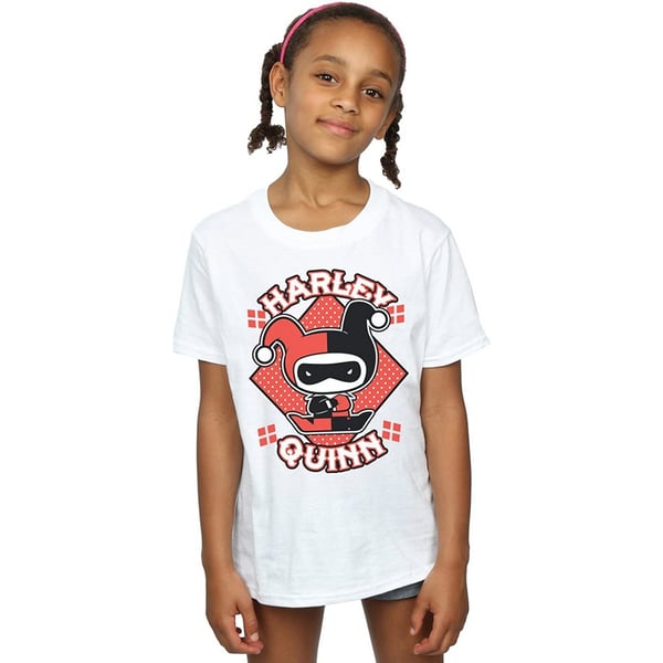 Harley Quinn Girls Chibi Cotton T-Shirt