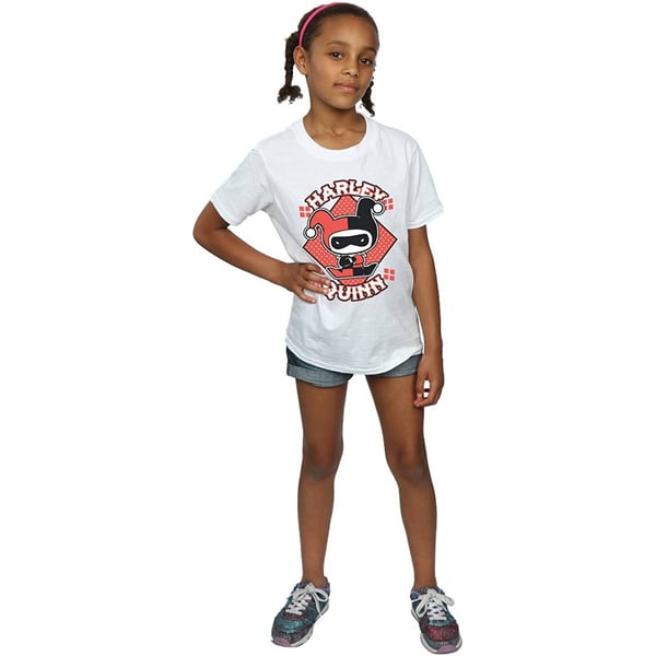 Harley Quinn Girls Chibi Cotton T-Shirt