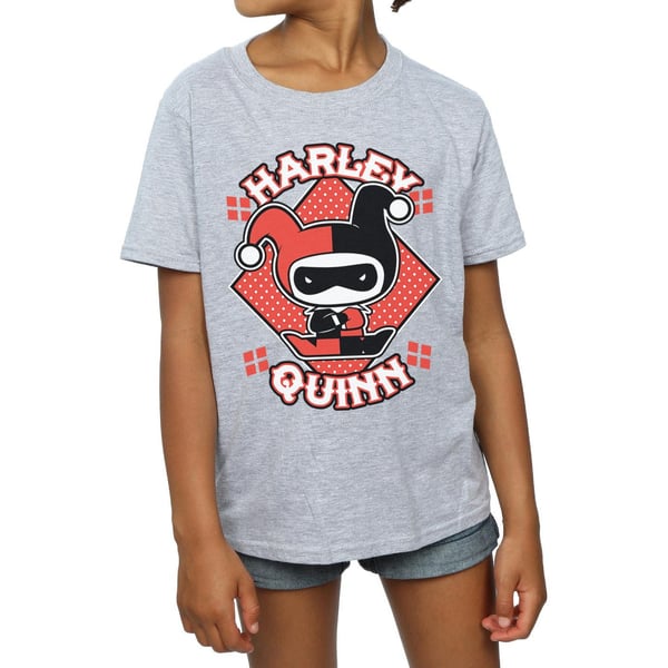 Harley Quinn tyttöjen Chibi-puuvillapaita
