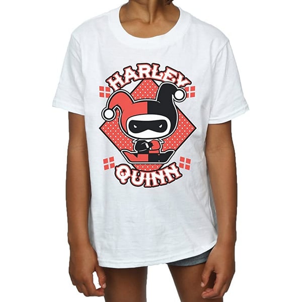 Harley Quinn Girls Chibi Cotton T-Shirt