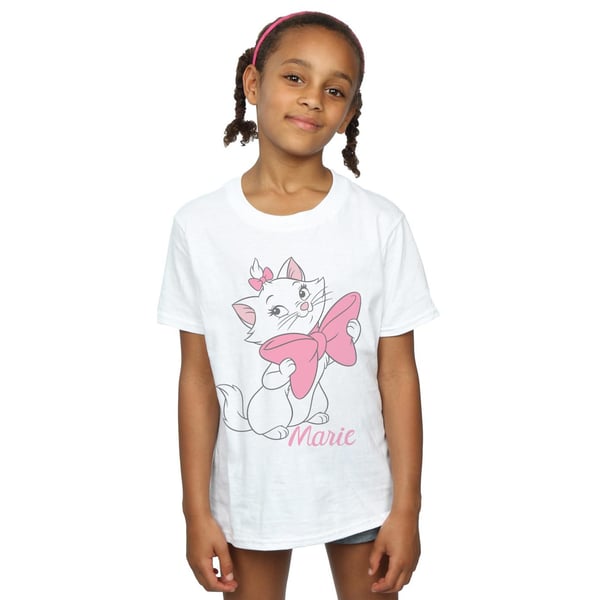 Disney Girls Aristocats Marie Bow Cotton T-Shirt