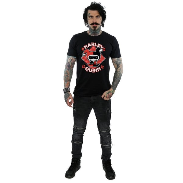Harley Quinn Mens Chibi Cotton T-Shirt