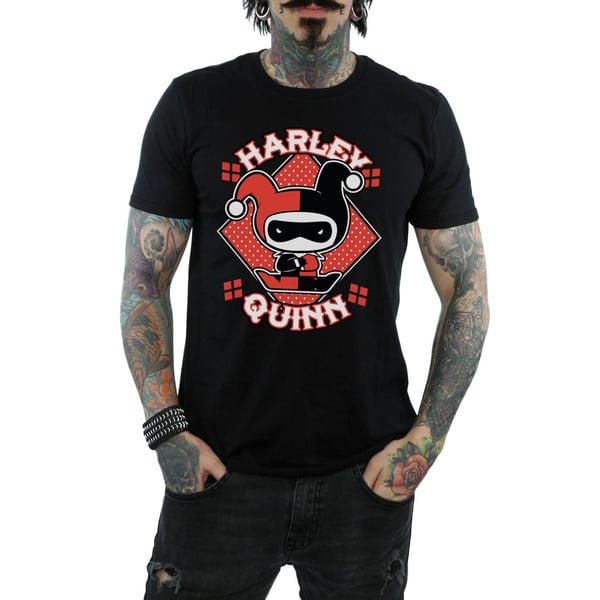 Harley Quinn Mens Chibi Cotton T-Shirt