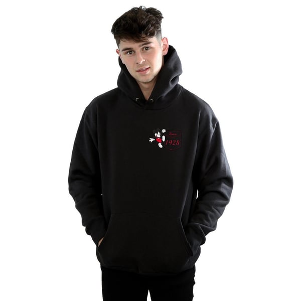 Disney Mens Mickey Mouse Faux Pocket Since 1928 Hoodie