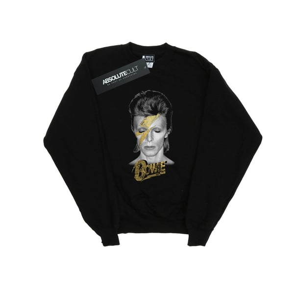 David Bowie Womens/Ladies Aladdin Sane Gold Bolt Sweatshirt