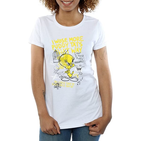 Looney Tunes Womens/Ladies More Puddy Tats Tweety Cotton T-Shirt