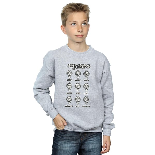 DC Comics Boys The Joker The Many Moods Of The Joker Sweatshirt