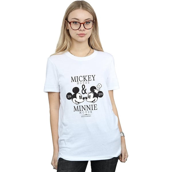 Disney Womens/Ladies Mousecrush Mondays Mickey & Minnie Mouse Cotton T-Shirt