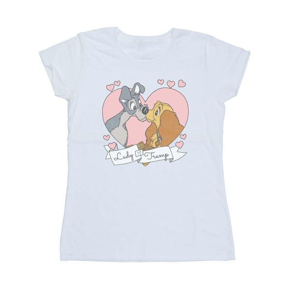 Disney Womens/Ladies Lady And The Tramp Love Cotton T-Shirt