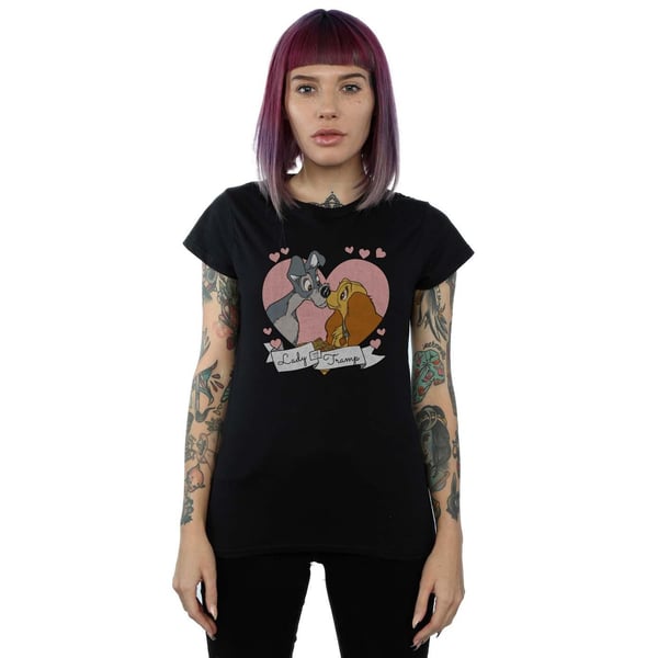 Disney Womens/Ladies Lady And The Tramp Love Cotton T-Shirt