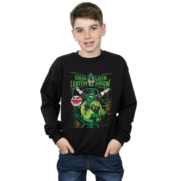 DC Comics Boys Green Lantern Arrow Cover Sweatshirt