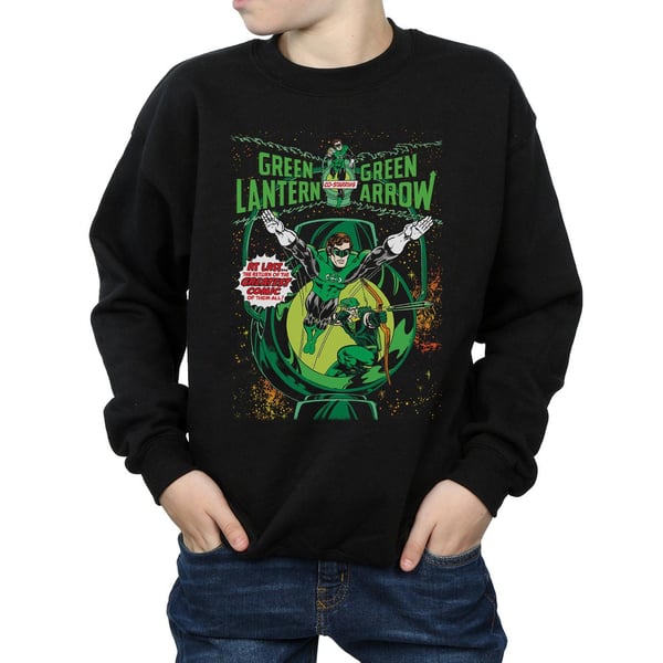 DC Comics Boys Green Lantern Arrow Cover Sweatshirt