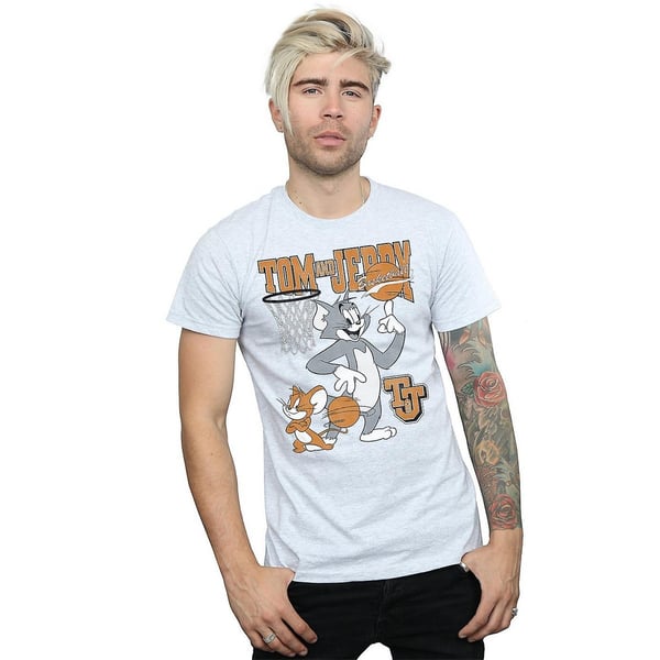 Tom ja Jerry miesten pyörivä koripallopaita