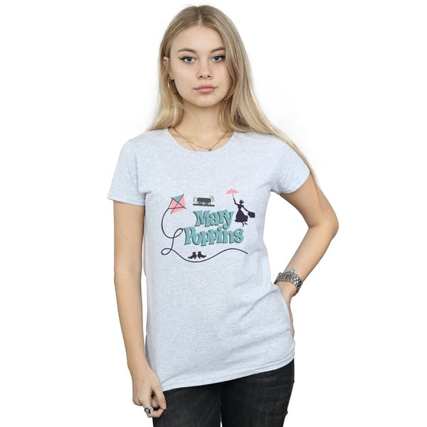 Disney Womens/Ladies Mary Poppins Logo Cotton T-Shirt