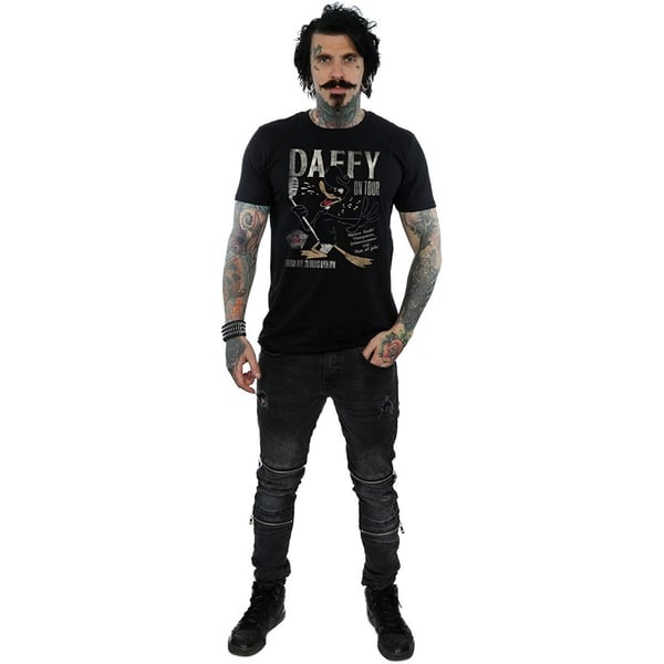Looney Tunes Mens Concert Daffy Duck Cotton T-Shirt