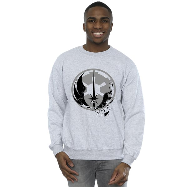 Star Wars Mens Obi-Wan Kenobi Fractured Logos Sweatshirt