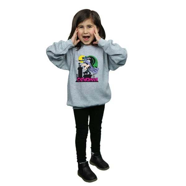 DC Comics Girls Catwoman Text Logo Sweatshirt
