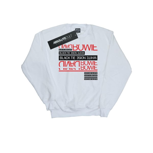 David Bowie Womens/Ladies Black Tie White Noise Sweatshirt
