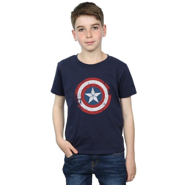 Marvel Boys Captain America Civil War Distressed Shield T-Shirt